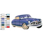 Doc Hudson Disney Cars Embroidery Design